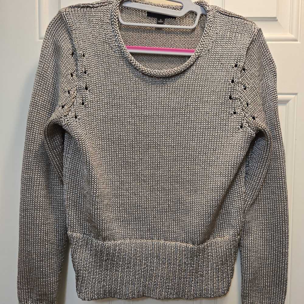 Banana Republic Silver Crew Neck Sweater